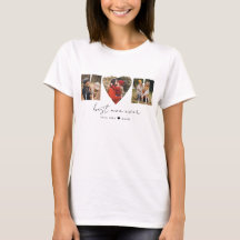 Mom Photo CollageハートPhoto Mother's Day Tシャツ