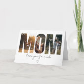 MOM Photo Collage Card – Custom Message サンキューカード (正面)