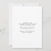 Mom Photo Mint Ivy Framed Baby Shower 招待状 (裏面)