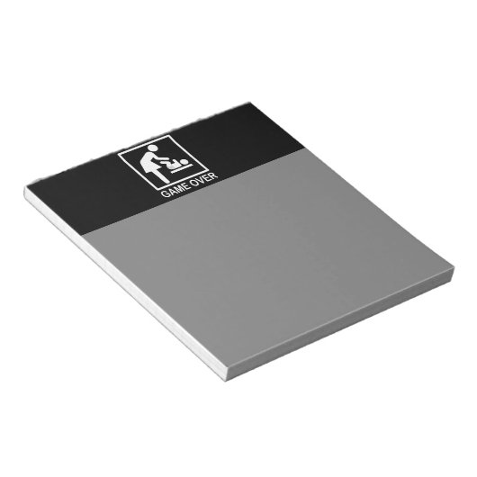 Mom Pictogram上のゲーユーモアのあるム ノートパッド (アングル)