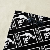 Mom Pictogram上のゲーユーモアのあるム ビーチタオル (インサイチュ)