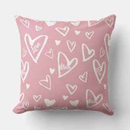 Mom Pink Hearts クッション