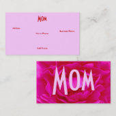 Mom Pink Rose Iプロファイルカード コーリングカード (正面/裏面)