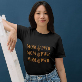 MOM PWRスケルトンハンドシャツ – クール Halloween Rock Tシャツ