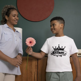 MOM Queen of my life少年たち白Tシャツ Tシャツ