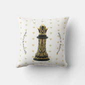 MOM Queen of my life, Golden Script Black Chess  クッション (裏面)