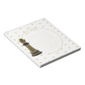 MOM Queen of my life, Golden Script Black Chess  ノートパッド (アングル)