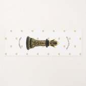 MOM Queen of my life, Golden Script Black Chess  ヨガマット (正面(横))