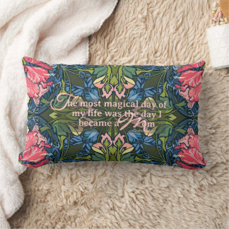 Mom Quote Art Nouveau Colorful Pillow ランバークッション