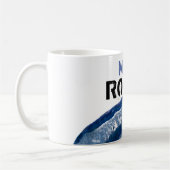 *~* MOM ROCKSクリスタルGeode Lapidary Blue Agate コーヒーマグカップ (左)