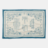 Mom’s Family Recipe Keepsake Kitchen Towel キッチンタオル (横)