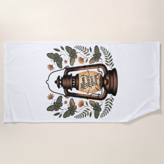 Mom’s Heart Never Sleeps ビーチタオル