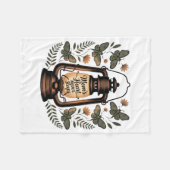 Mom’s Heart Never Sleeps フリースブランケット (正面(横))