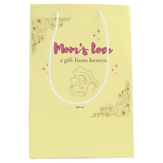 Mom’s Love, a Gift from Heaven – ミディアムペーパーバッグ (正面)