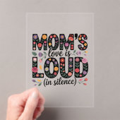 Mom’s Love Is Loud (In Silence) アクリル招待状 (インサイチュ (ポータブル))