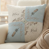 Mom’s Reading Nook Antique Blue Decorative クッション