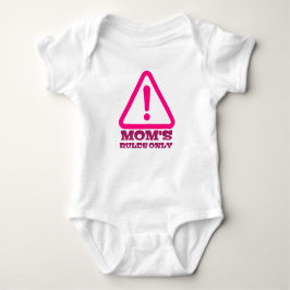 Mom’s Rules Only – Sassy New Mom Baby Apparel ベビーボディスーツ