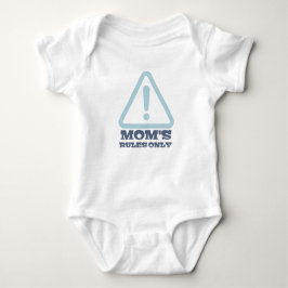 Mom’s Rules Only – Sassy New Mom Baby Apparel ベビーボディスーツ