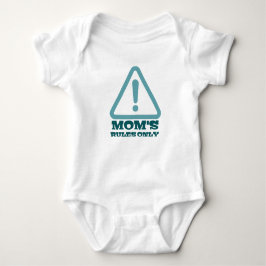 Mom’s Rules Only – Sassy New Mom Baby Apparel ベビーボディスーツ