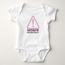Mom’s Rules Only – Sassy New Mom Baby Apparel ベビーボディスーツ