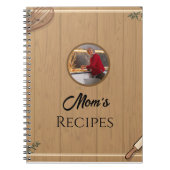 Mom’s Rustic Kitchen Recipe Layout Editable ノートブック (正面)