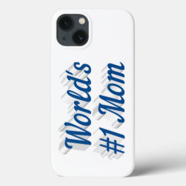 Mom sea blue text iPhone case iPhone 13ケース