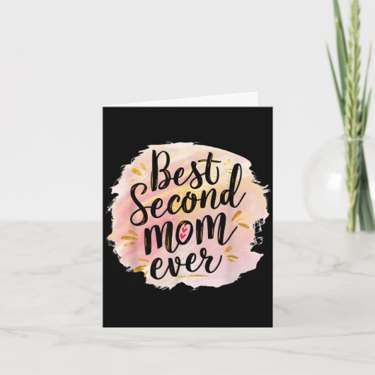 Mom second mom ever mother's day  カード (正面)