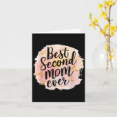 Mom second mom ever mother's day  カード (黄色い花)