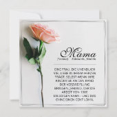 Mom – Simply Irreplaceable | クラシックカード - ローズ (正面)