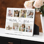 Mom & Sonハートスクリプト |フォトグリッドのコラージュ フォトプラーク<br><div class="desc">お母さんや息子のための特別で思い出に残るフォトコラージギフトこのデザインは、8枚のフォトコラージレイアウトを備え、お母さんや息子の特別な写真を8枚も表示する。「Mom Son」は黒字とハートのスタイリッシュデザイン書とカスタマイズ母名と共にデザインされる。永遠に大切にする母と息子の母のための思い出に残る特別なギフト。注：色は好みに合わせて変更できる。</div>