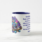 Mom & Son: Neon Drive Personalized Mug マグカップ (中央)