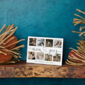 Mom & Sonsハートスクリプト |フォトグリッドのコラージュ フォトプラーク (側面)