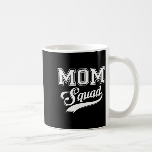 Mom squad funny mother  コーヒーマグカップ (右)