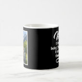 Mom Steady Hand Guided Me スクリプト1 写真 ブラック コーヒーマグカップ (中央)