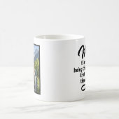 Mom Steady Hand Guided Me Brush Script 1 Photo コーヒーマグカップ (中央)