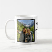 Mom Steady Hand Guided Me Brush Script 2 Photo コーヒーマグカップ (左)