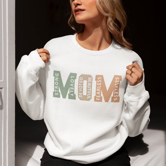 MOM – Strong, Lovely, Devoted, Beautiful – Mom スウェットシャツ