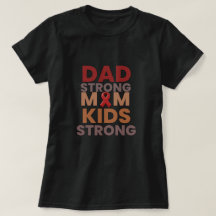  Mom Strong Shirt – Simple Awareness Ribbon Design