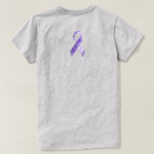 Mom Strong Shirt – Simple Awareness Ribbon Design Tシャツ (デザイン裏面)
