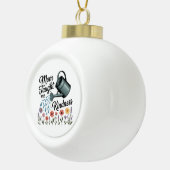 Mom Taught Me Kindness セラミックボールオーナメント (右)