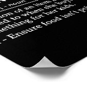 Mom tax definition women's black short sleeve ポスター (角)