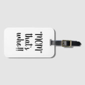 MOM THAT IS WHO荷物タグ ラゲッジタグ (正面横)