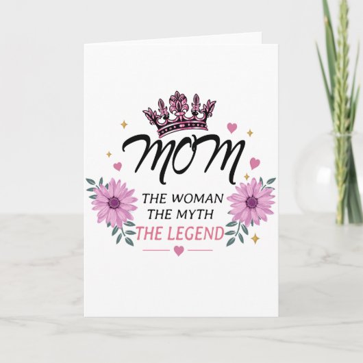 Mom The Legend Mother's Day Gift カード (正面)