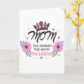Mom The Legend Mother's Day Gift カード (黄色い花)