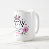 Mom The Legend Mother's Day Gift コーヒーマグカップ (正面右)