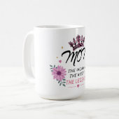 Mom The Legend Mother's Day Gift コーヒーマグカップ (正面左)