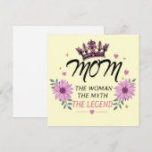 Mom The Legend Mother's Day Gift シーズンカード (正面/裏面)