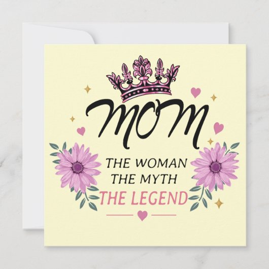 Mom The Legend Mother's Day Gift シーズンカード (正面)