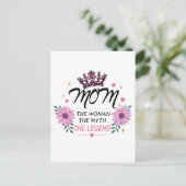 Mom The Legend Mother's Day Gift ポストカード (スタンド正面)