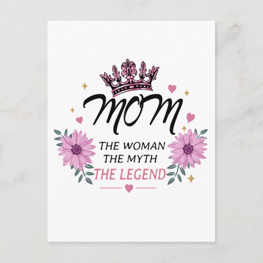 Mom The Legend Mother's Day Gift ポストカード (正面)